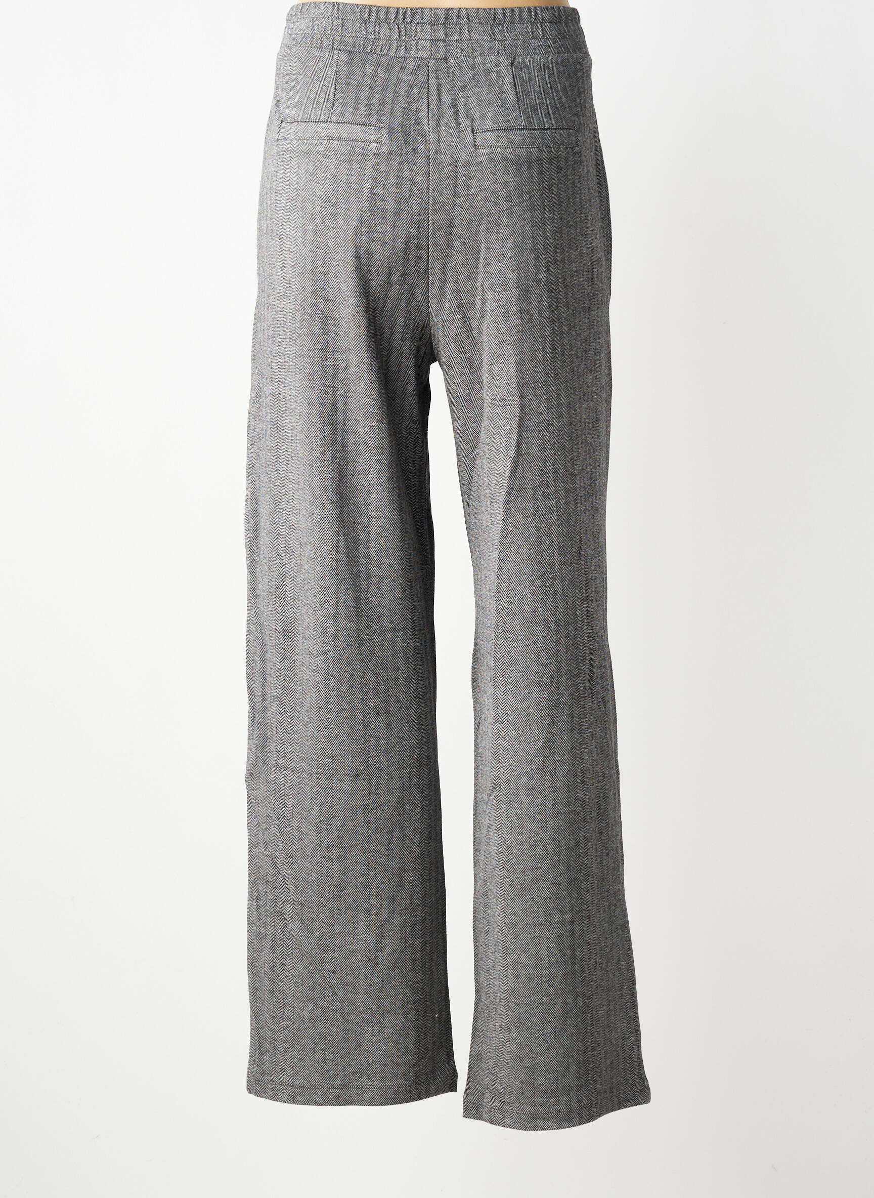 Pantalon drept elasticitate mărime normală gri GARCIA femeie