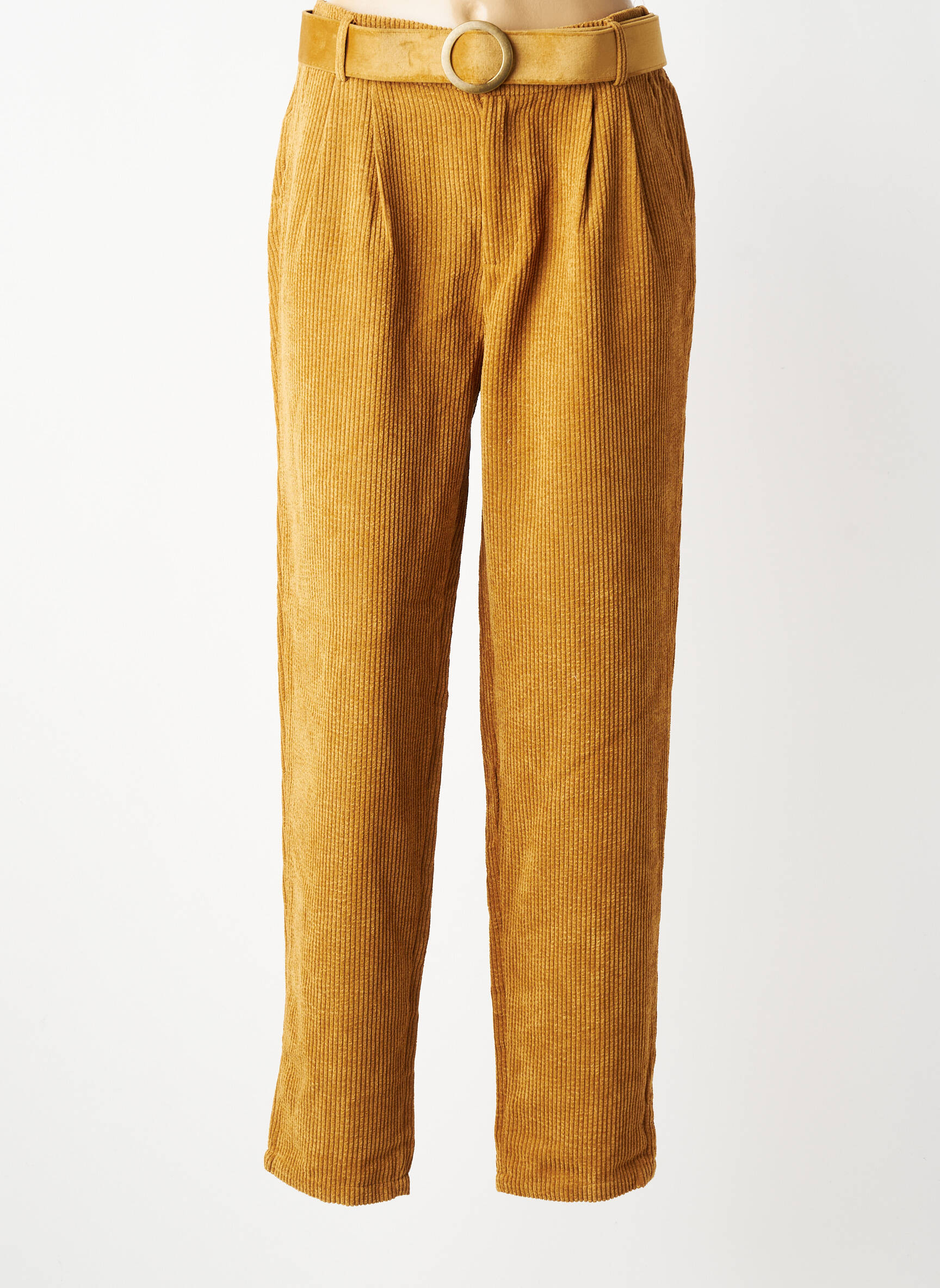 Pantalon drept elasticitate mărime normală bej MOLLY BRACKEN femeie
