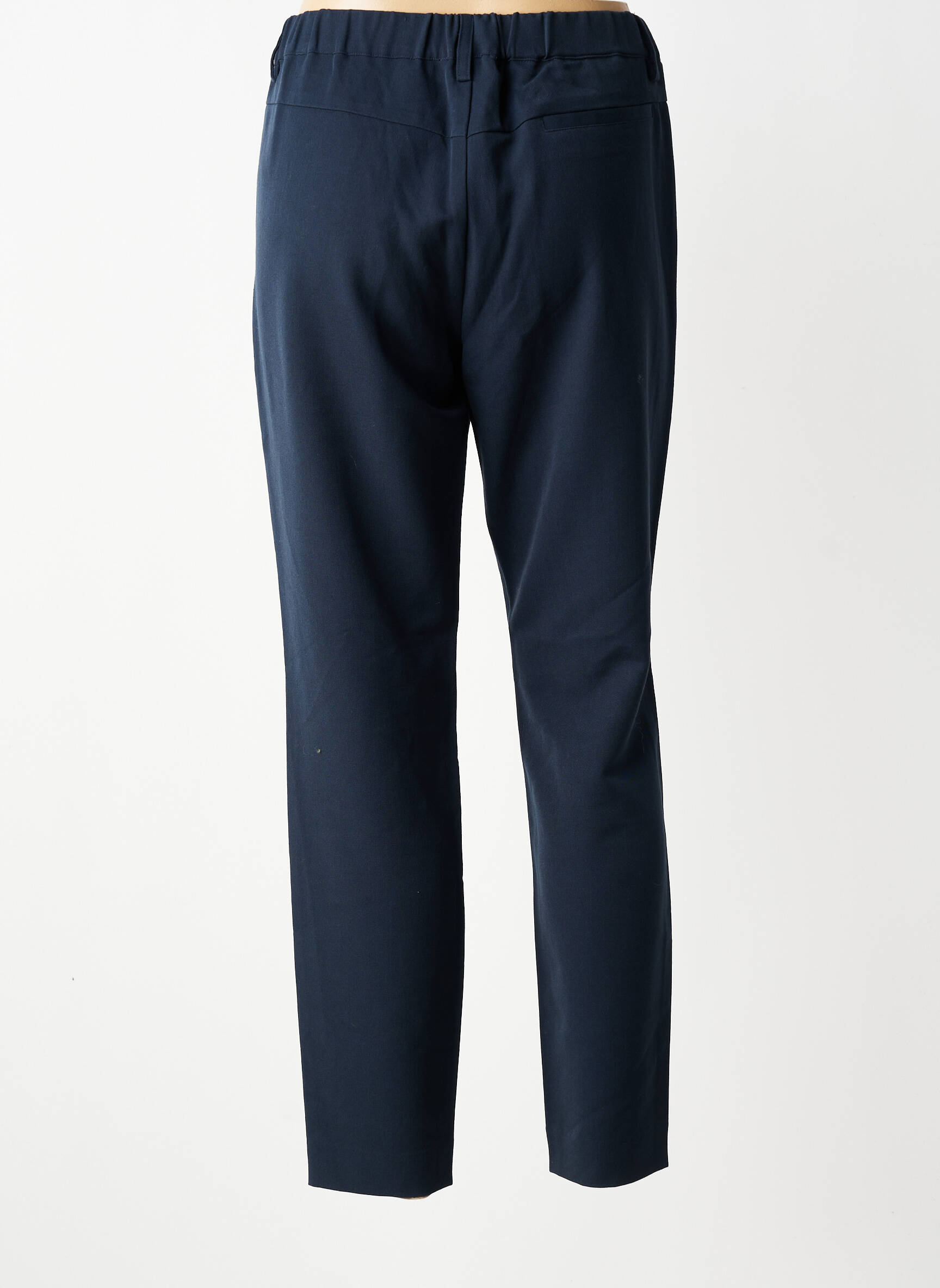 Pantalon 7/8 talie cu cleme mărime normală albastru CREAM femeie