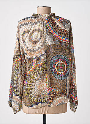 Top mâneci lungi mâneci lungi maro GEISHA femeie
