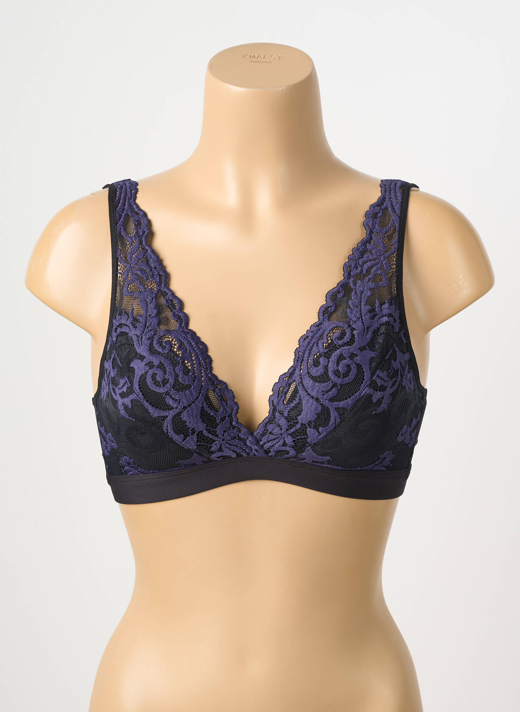 Sutien fără armatură bralete negru WACOAL femeie