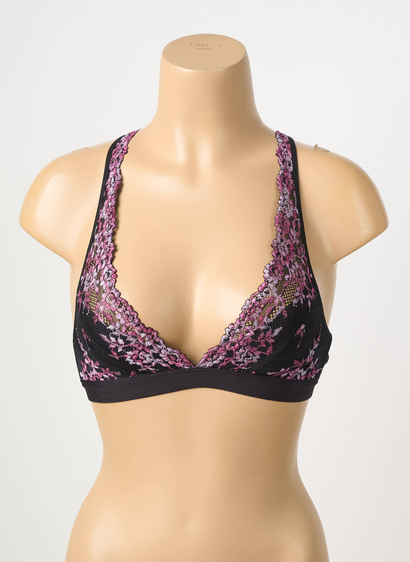 Sutien fără armatură bralete negru WACOAL femeie