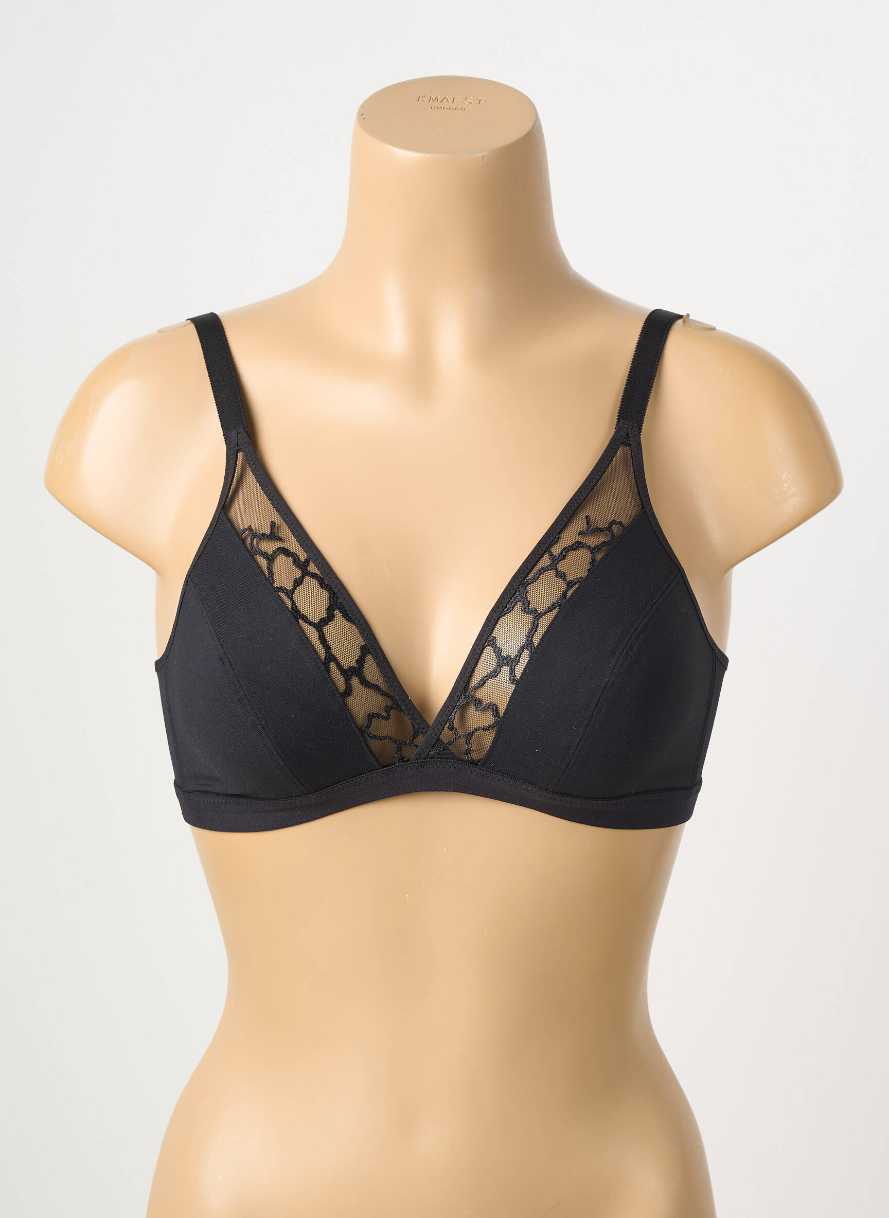 Sutien fără armatură bralete negru WACOAL femeie