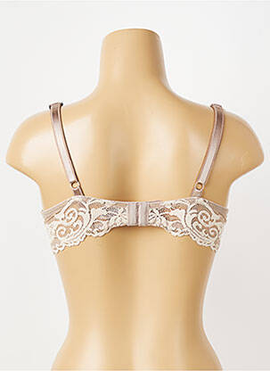 Sutien efect material satinat top sutien modelat culoare piersică WACOAL femeie