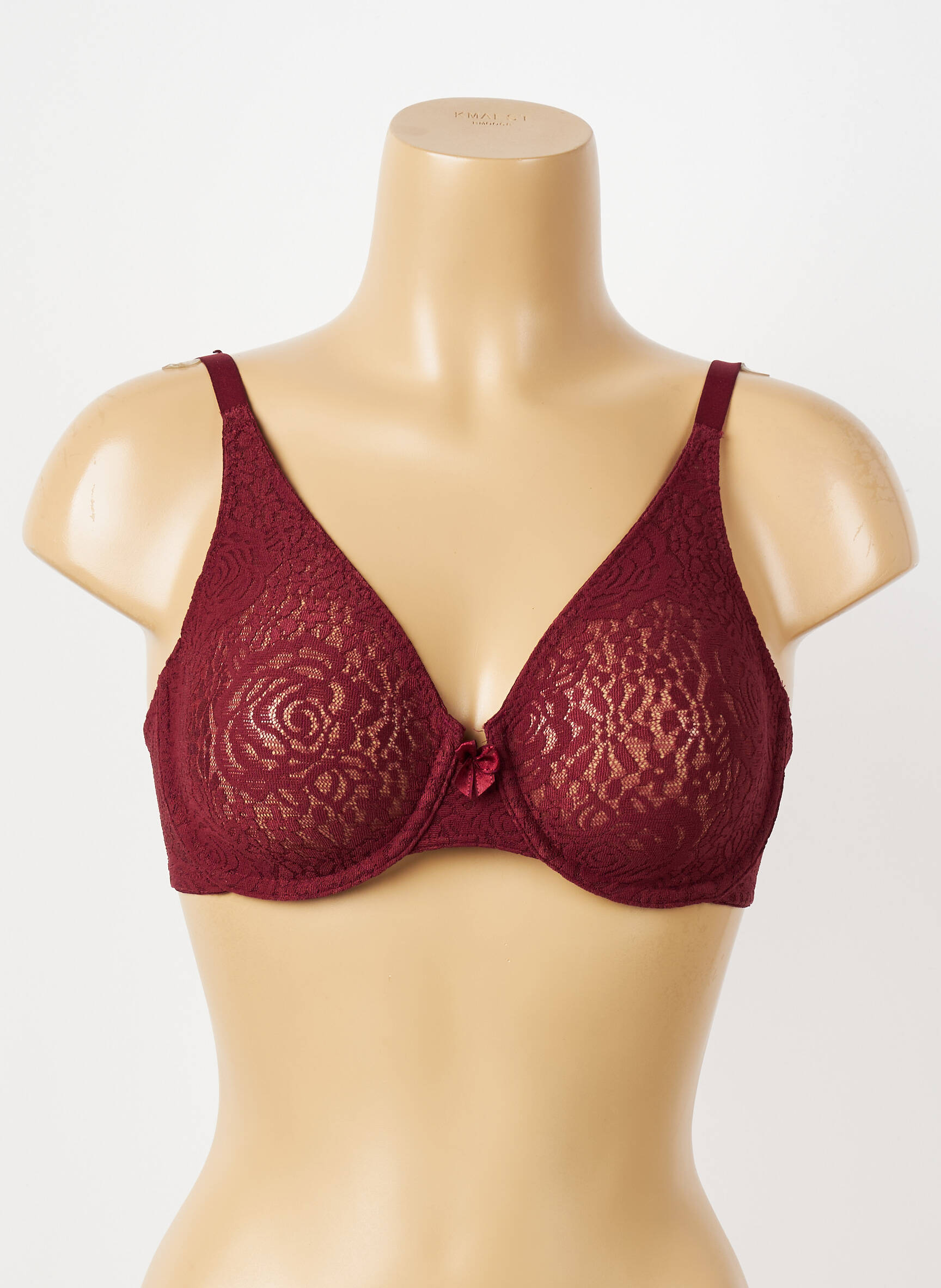 Sutien broderie sutien cupe întregi cu decolteu înalt roșu WACOAL femeie