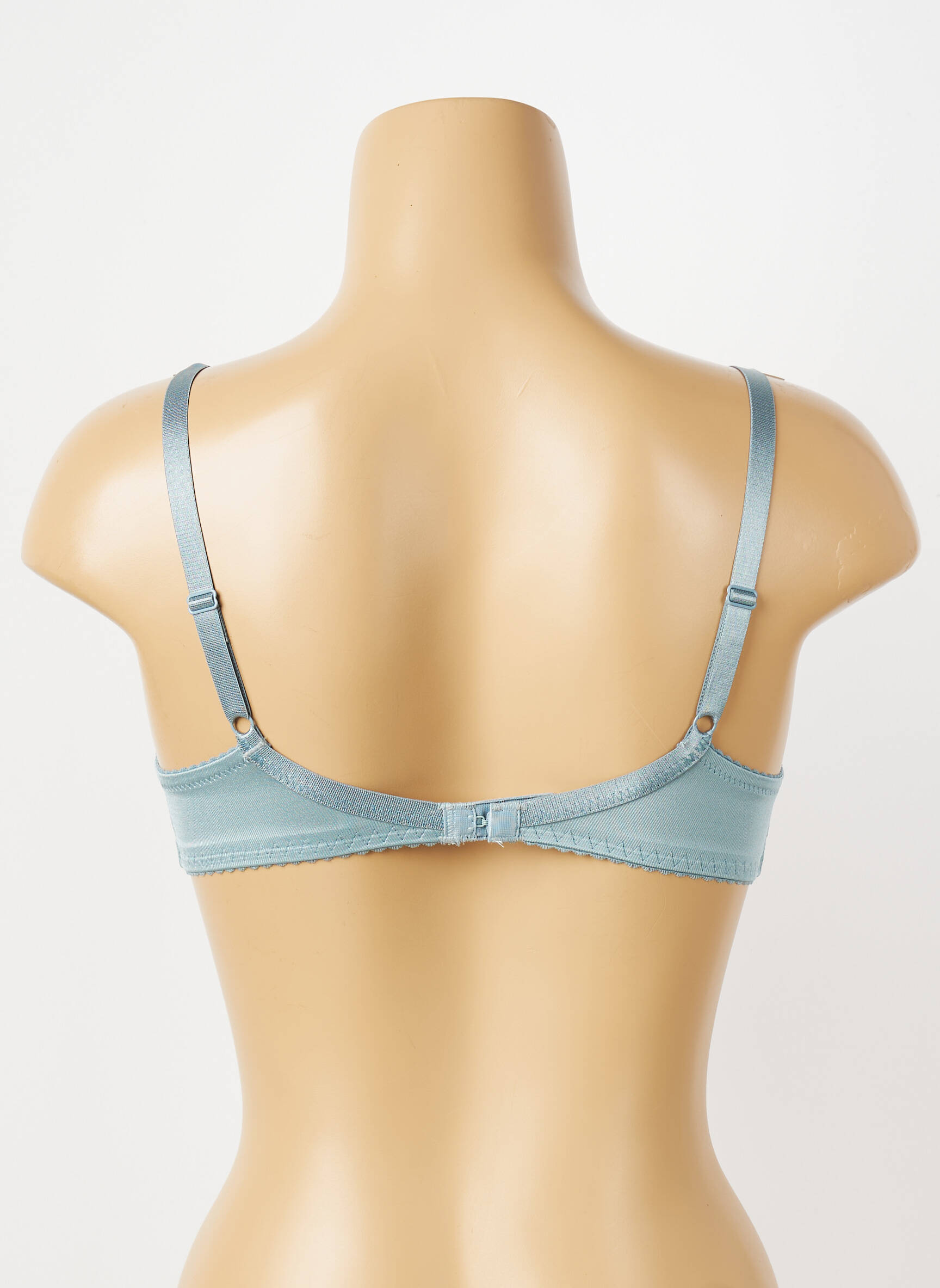 Sutien efect material satinat sutien cupe întregi cu decolteu înalt verde WACOAL femeie