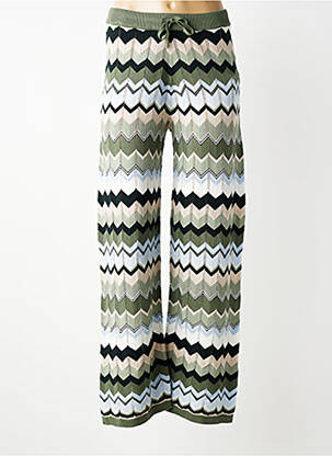 Pantalon drept talie elastică mărime normală verde STREET ONE femeie