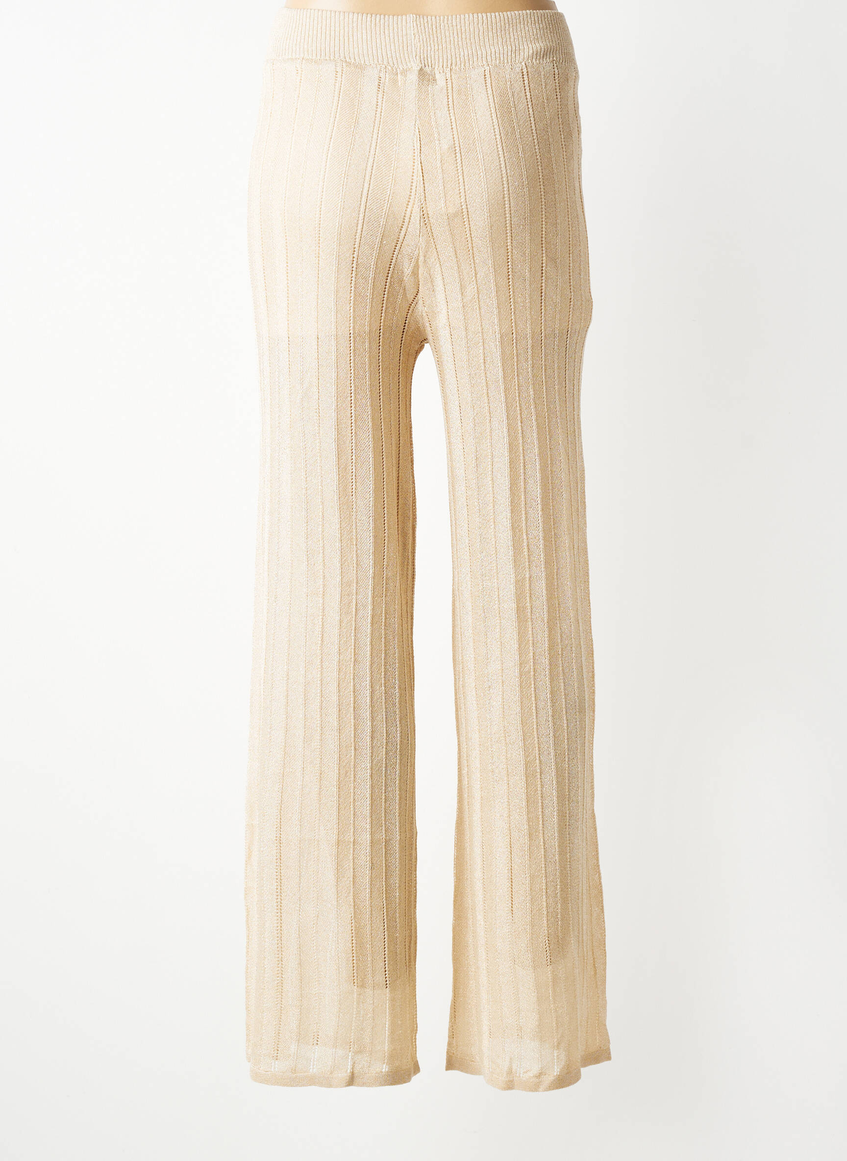 Pantalon drept elasticitate mărime normală bej NEKANE femeie