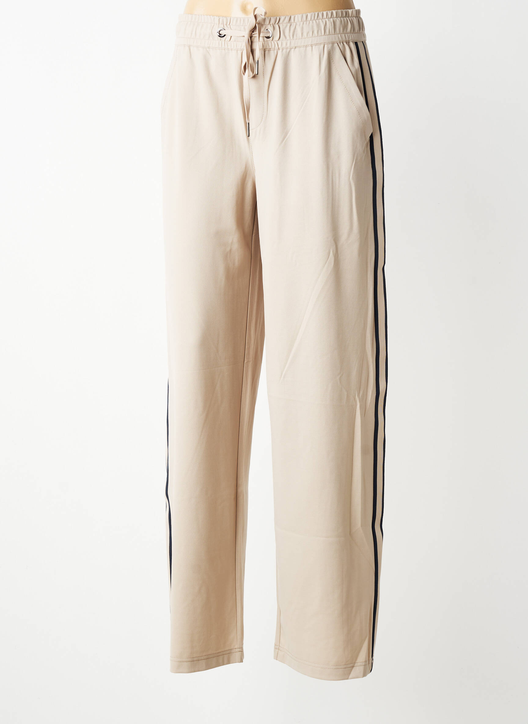 Pantalon drept elasticitate mărime normală bej STREET ONE femeie