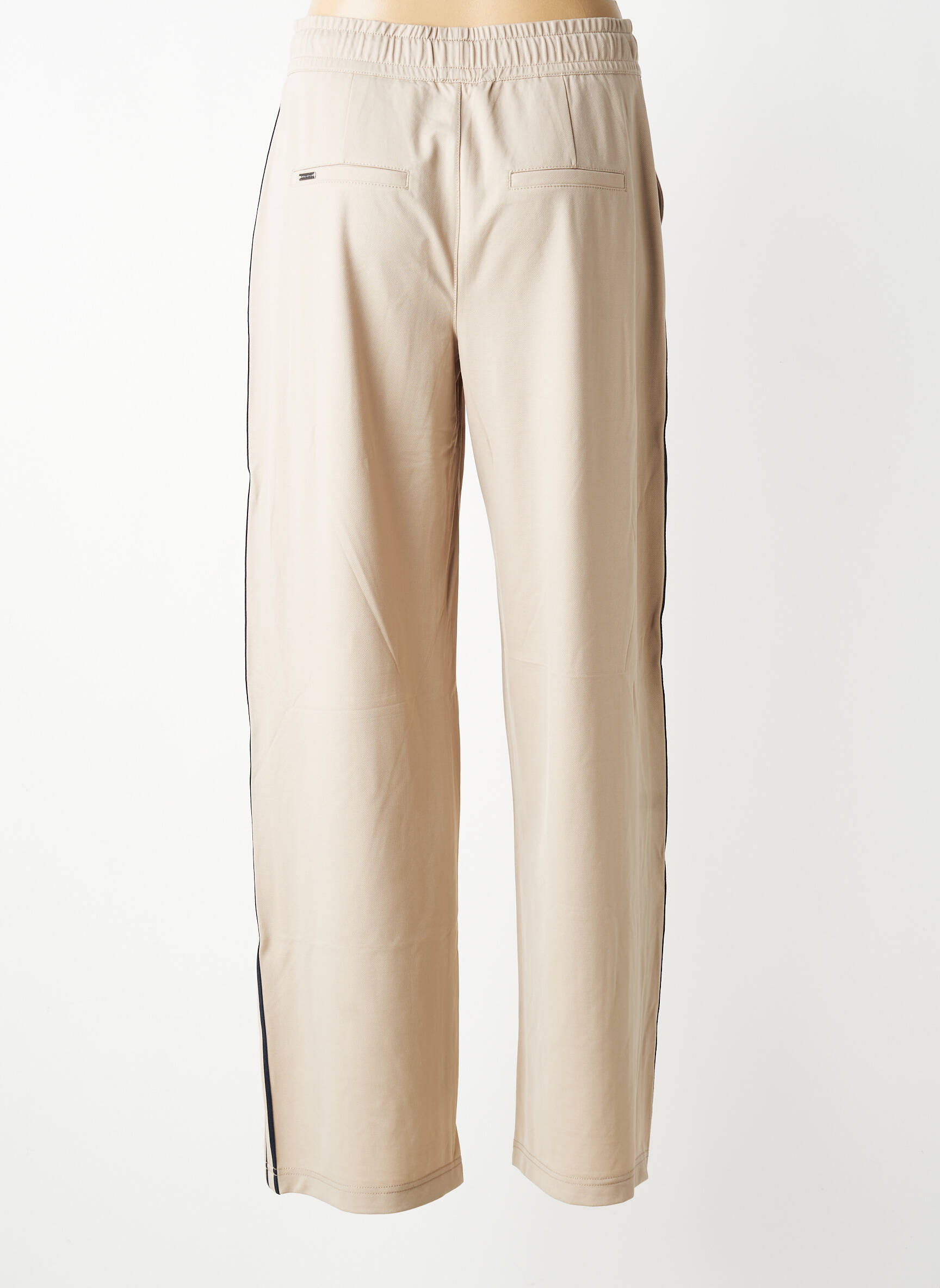 Pantalon drept elasticitate mărime normală bej STREET ONE femeie
