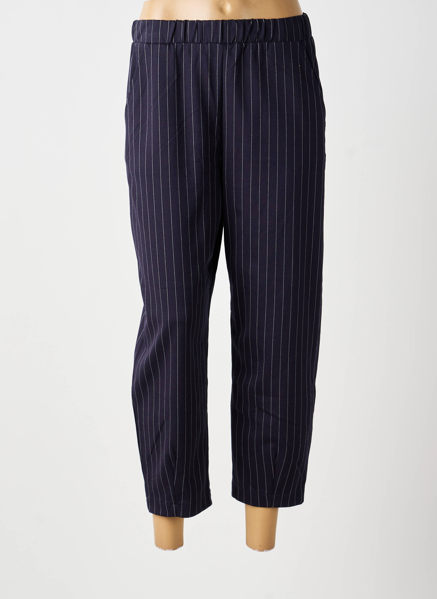 Pantalon 7/8 elasticitate mărime normală albastru PLEASE femeie