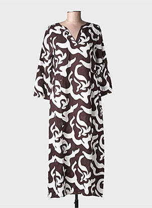 Rochie lungă mâneci lungi mâneci lungi maro STREET ONE femeie