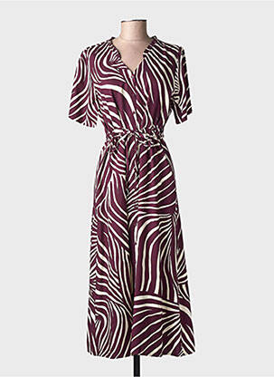 Rochie lungă mâneci scurte mâneci scurte violet STREET ONE femeie