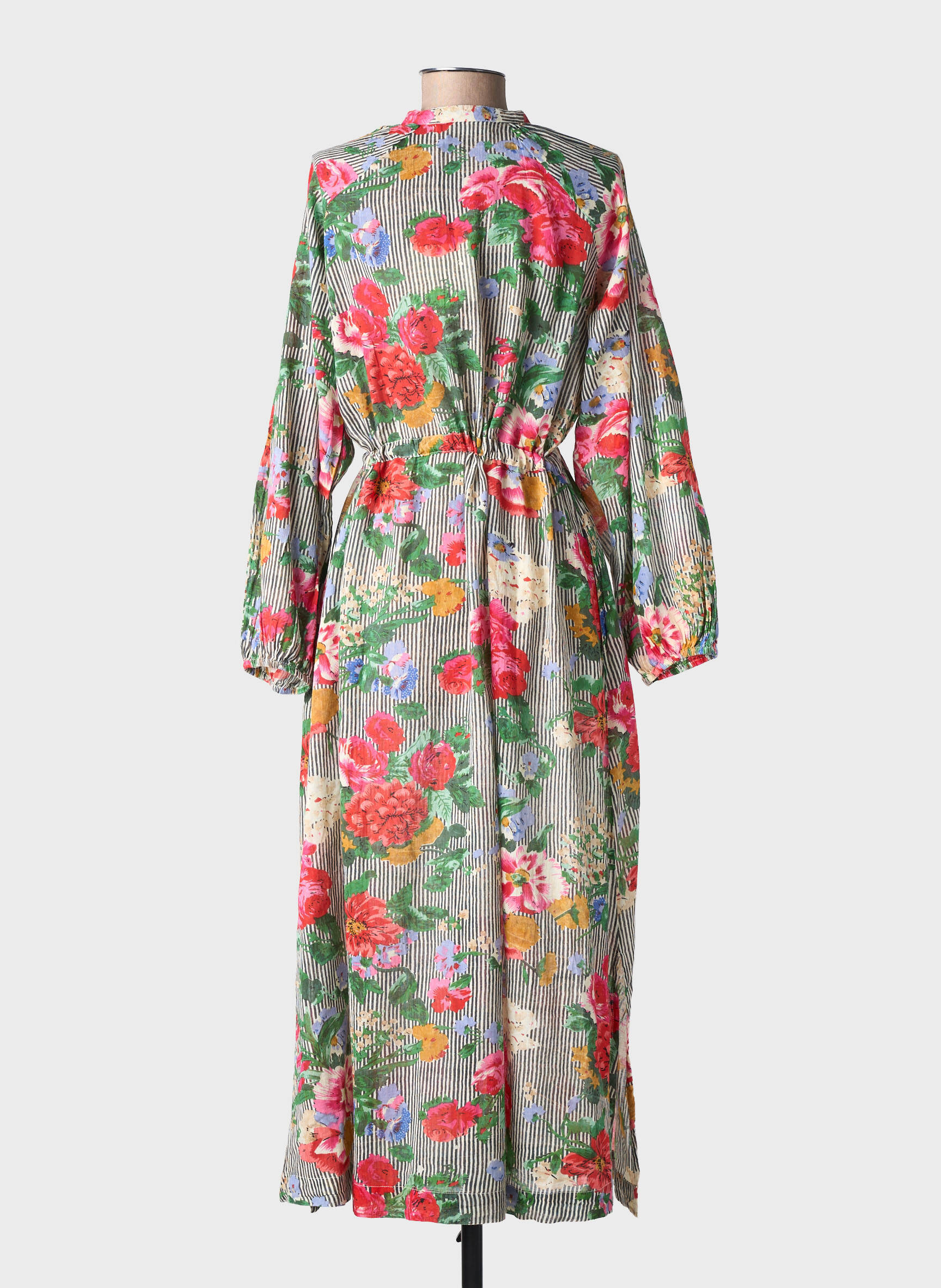 Rochie lungă mâneci lungi mâneci lungi roz MAISON HOTEL femeie
