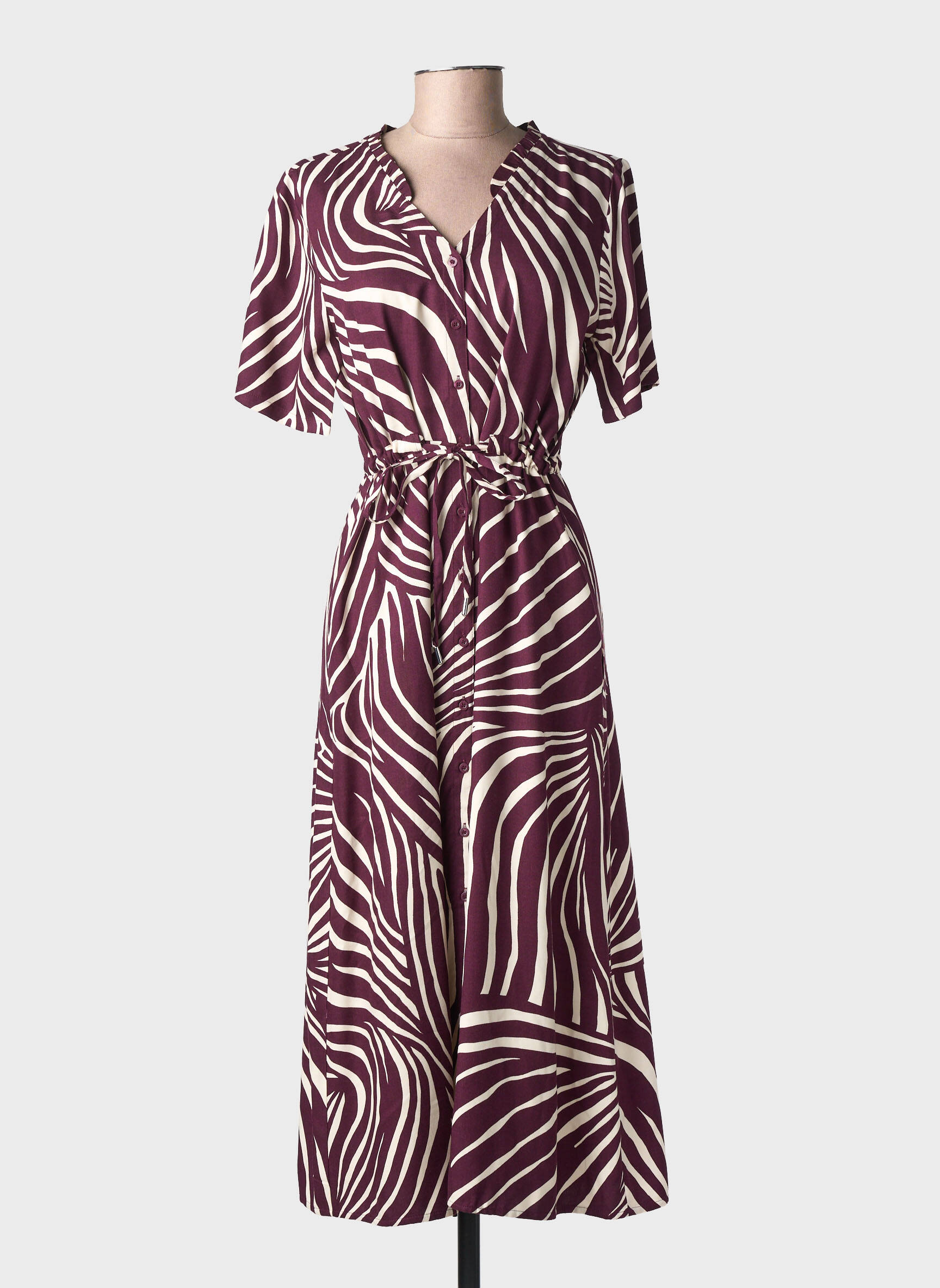 Rochie lungă mâneci scurte mâneci scurte violet STREET ONE femeie