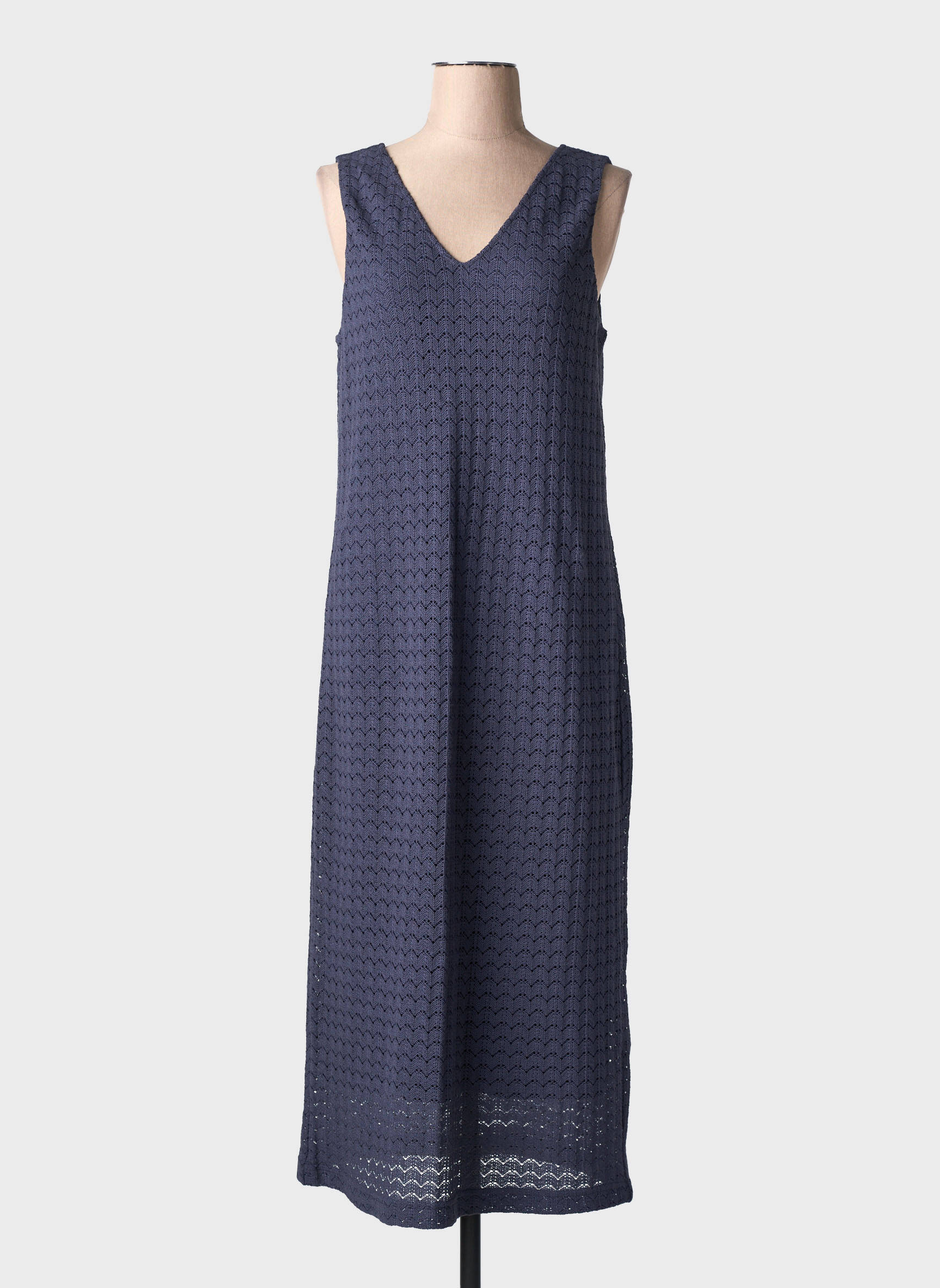 Rochie lungă fără mâneci fără mâneci albastru STREET ONE femeie