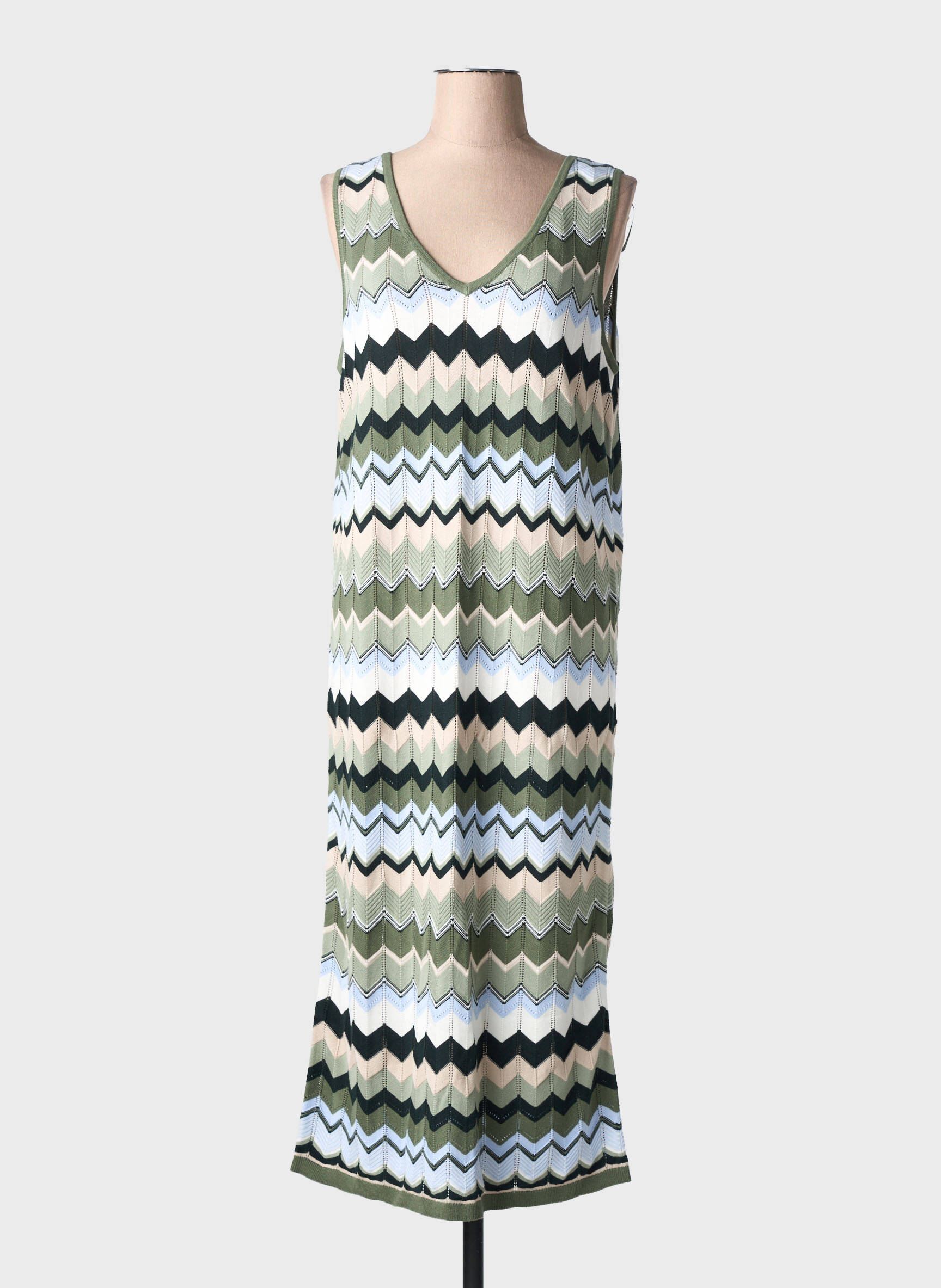 Rochie lungă fără mâneci fără mâneci verde STREET ONE femeie