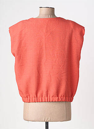 Jachete casual guler rotund portocalie GEISHA femeie