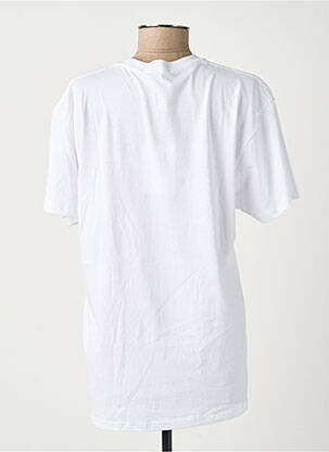 Tricou serigrafie flockată mâneci scurte alb PLEASE femeie