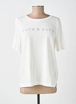 Tricou guler rotund mâneci scurte alb STREET ONE femeie