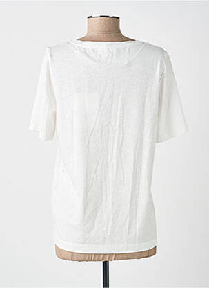 Tricou guler rotund mâneci scurte alb STREET ONE femeie