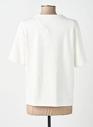 Tricou guler rotund mâneci scurte alb STREET ONE femeie