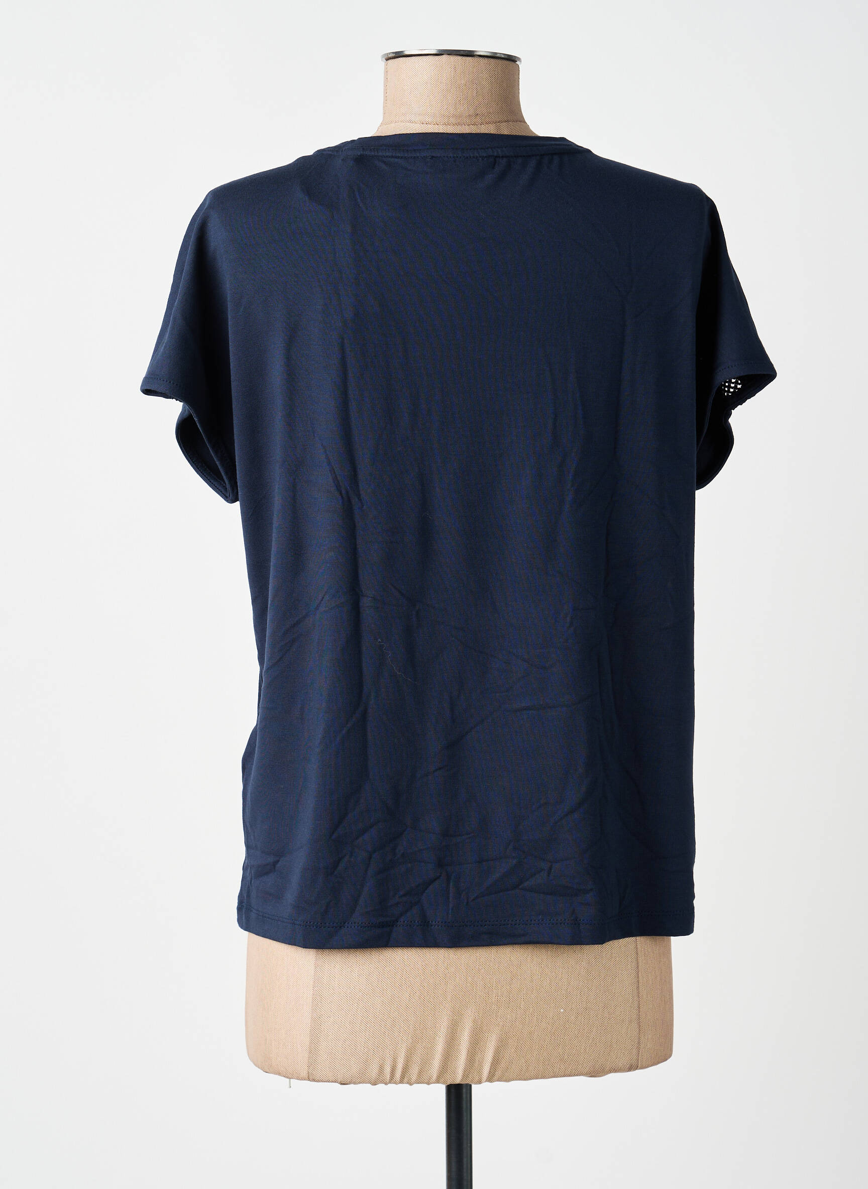 Tricou croială dreaptă mâneci scurte albastru STREET ONE femeie