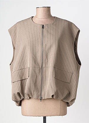 Jachete casual guler rotund maro IMPERIAL femeie