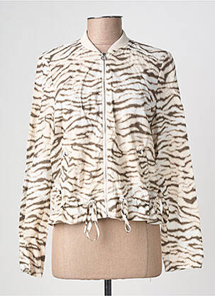 Jachete casual guler rotund maro STREET ONE femeie
