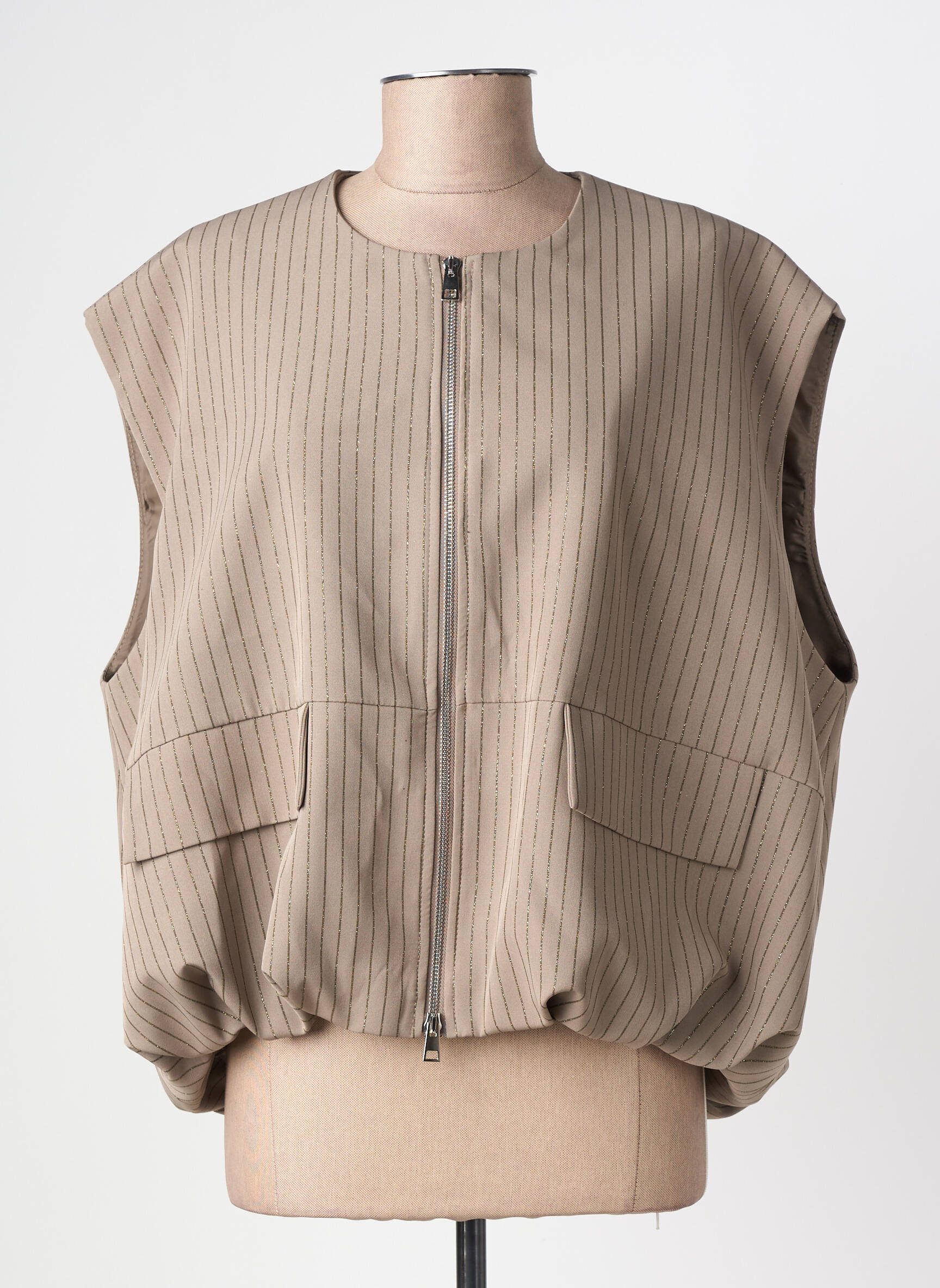 Jachete casual guler rotund maro IMPERIAL femeie