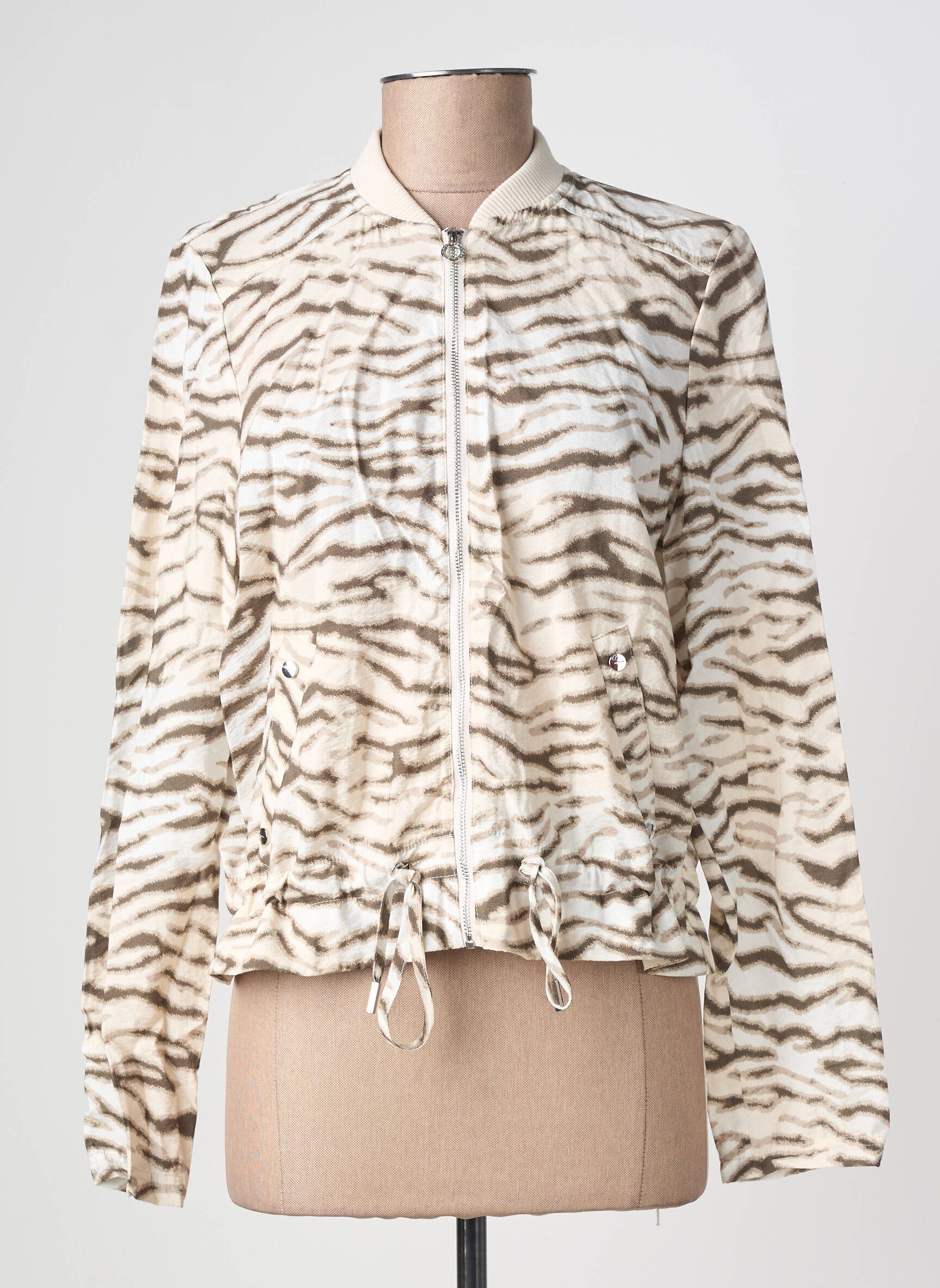 Jachete casual guler rotund maro STREET ONE femeie