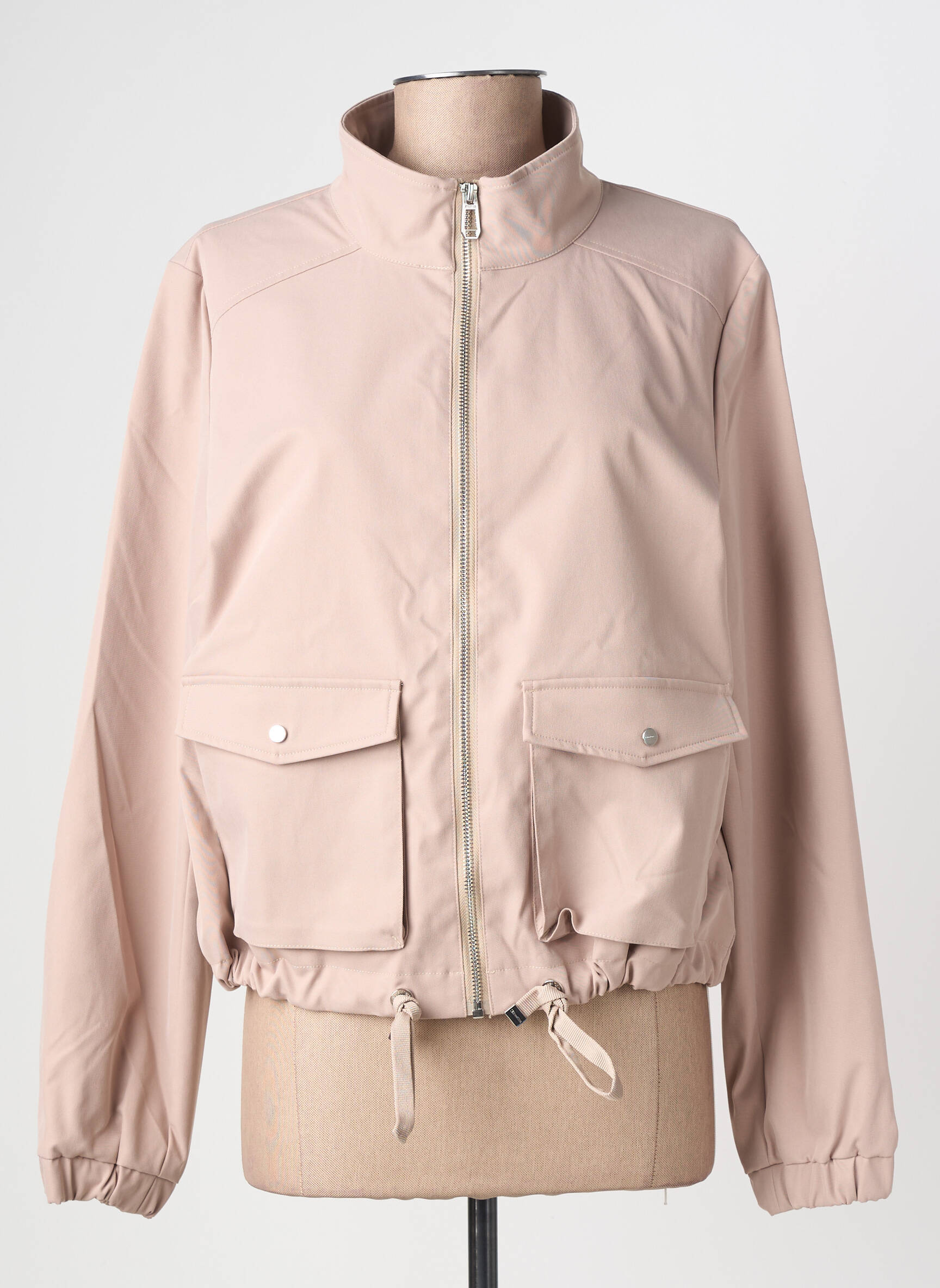 Jachete casual guler rotund maro STREET ONE femeie