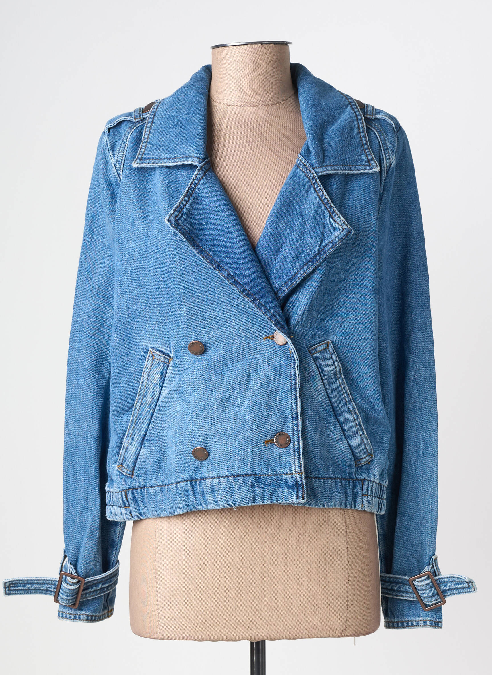 Jachete casual guler tip costum albastru STREET ONE femeie