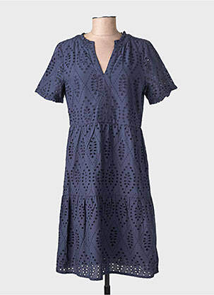 Rochie midi mâneci scurte mâneci scurte albastru STREET ONE femeie