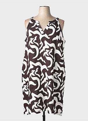 Rochie midi croială fluidă fără mâneci maro STREET ONE femeie