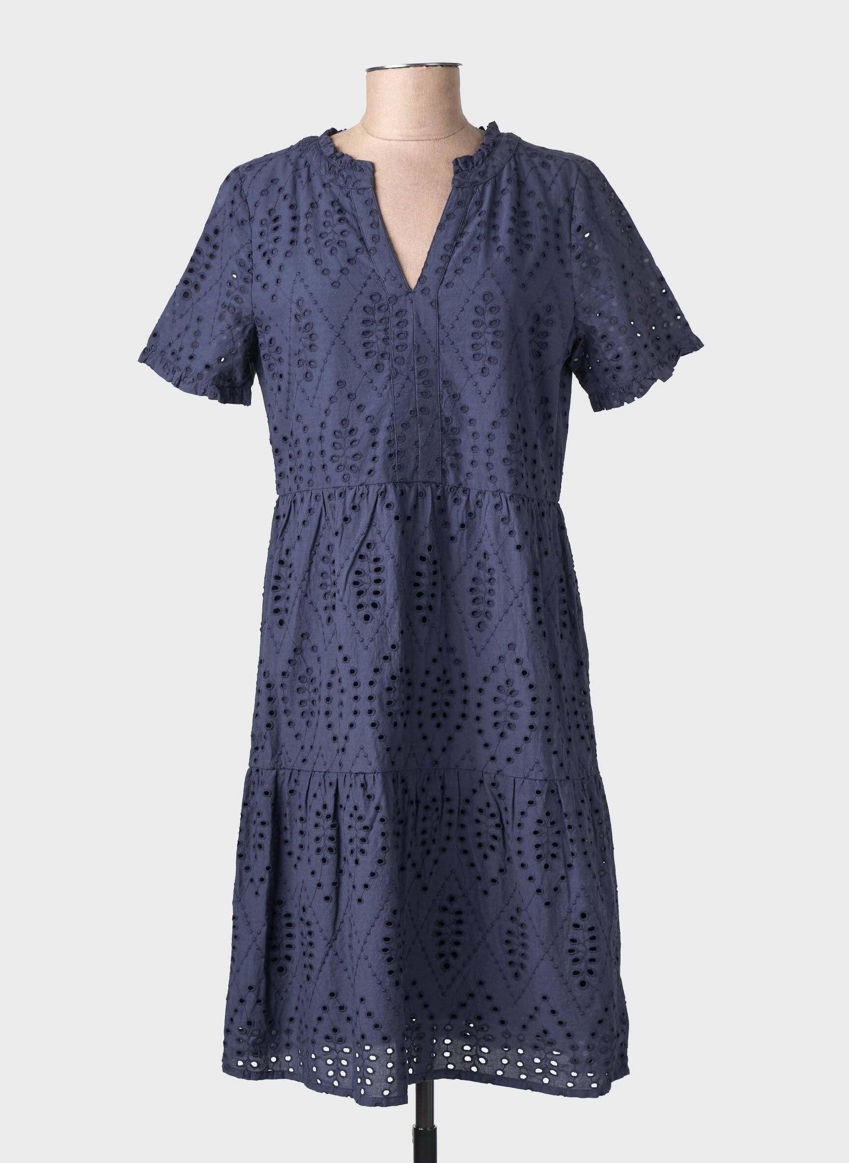 Rochie midi mâneci scurte mâneci scurte albastru STREET ONE femeie