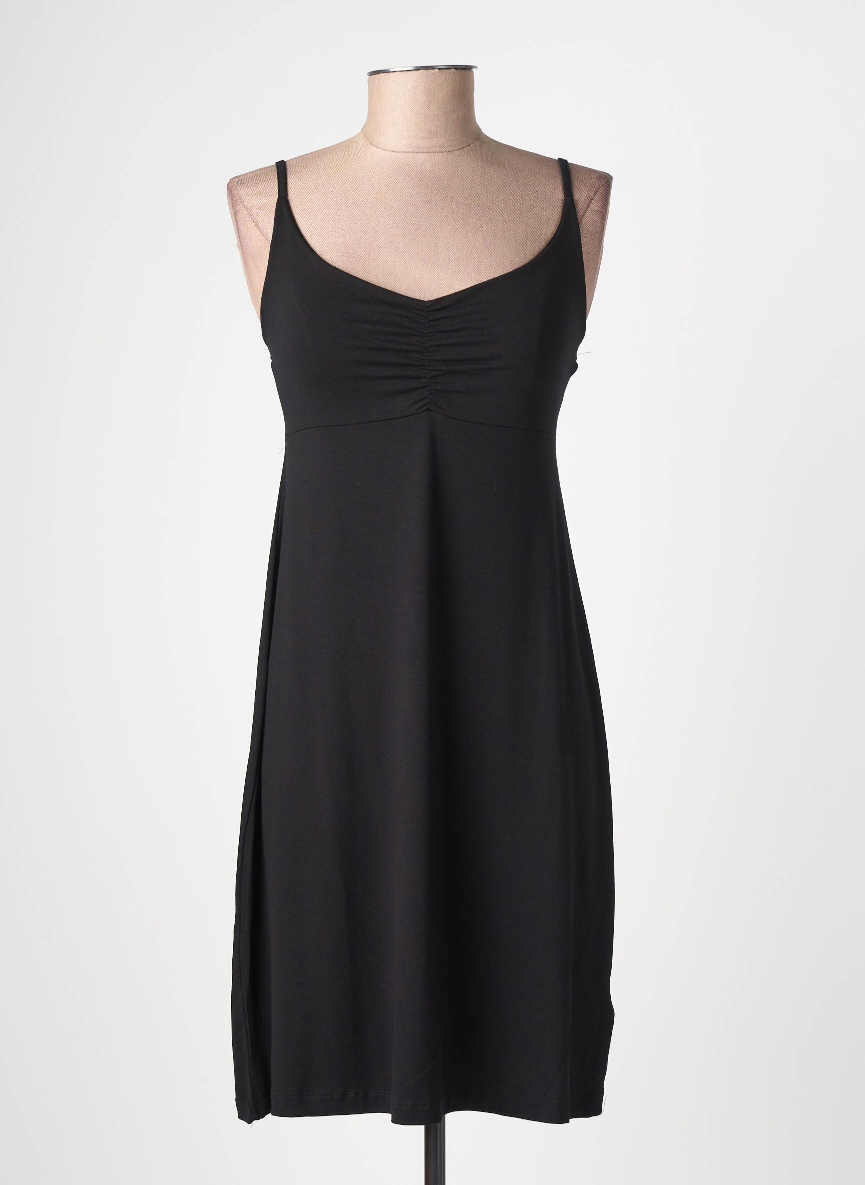Rochie scurtă croială fluidă bretele subțiri negru GEISHA femeie