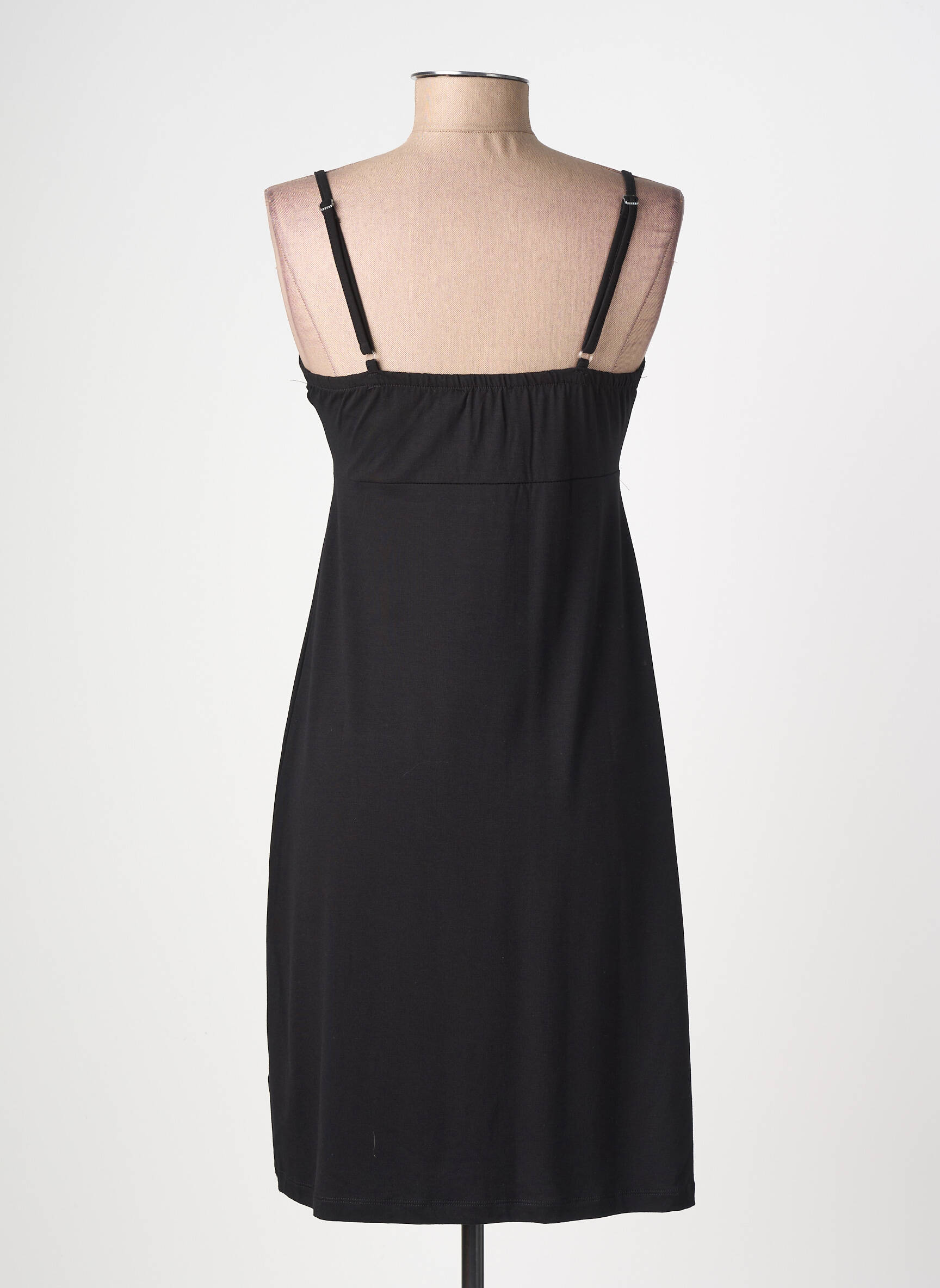 Rochie scurtă croială fluidă bretele subțiri negru GEISHA femeie