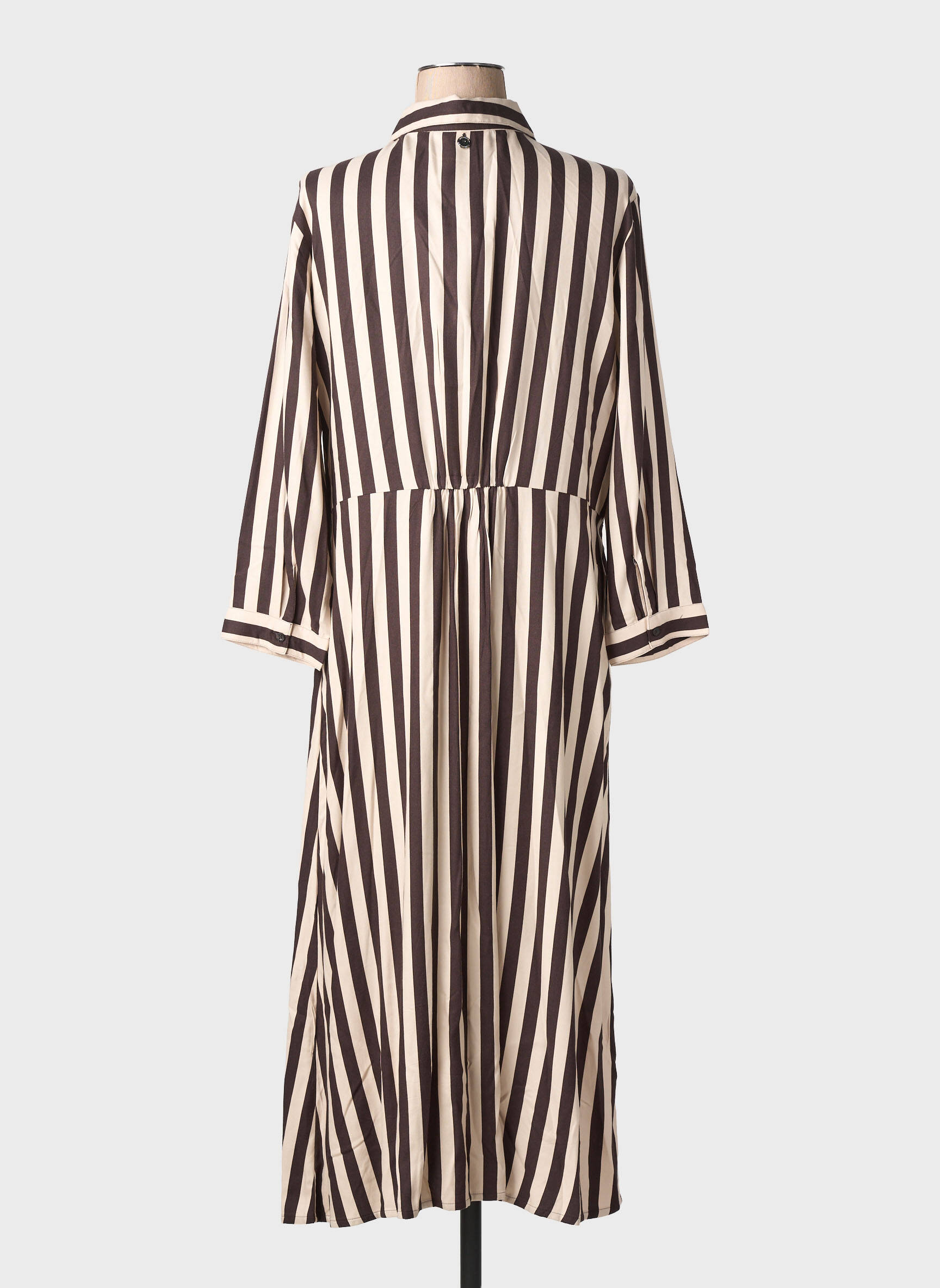 Rochie lungă mâneci lungi mâneci lungi maro STREET ONE femeie
