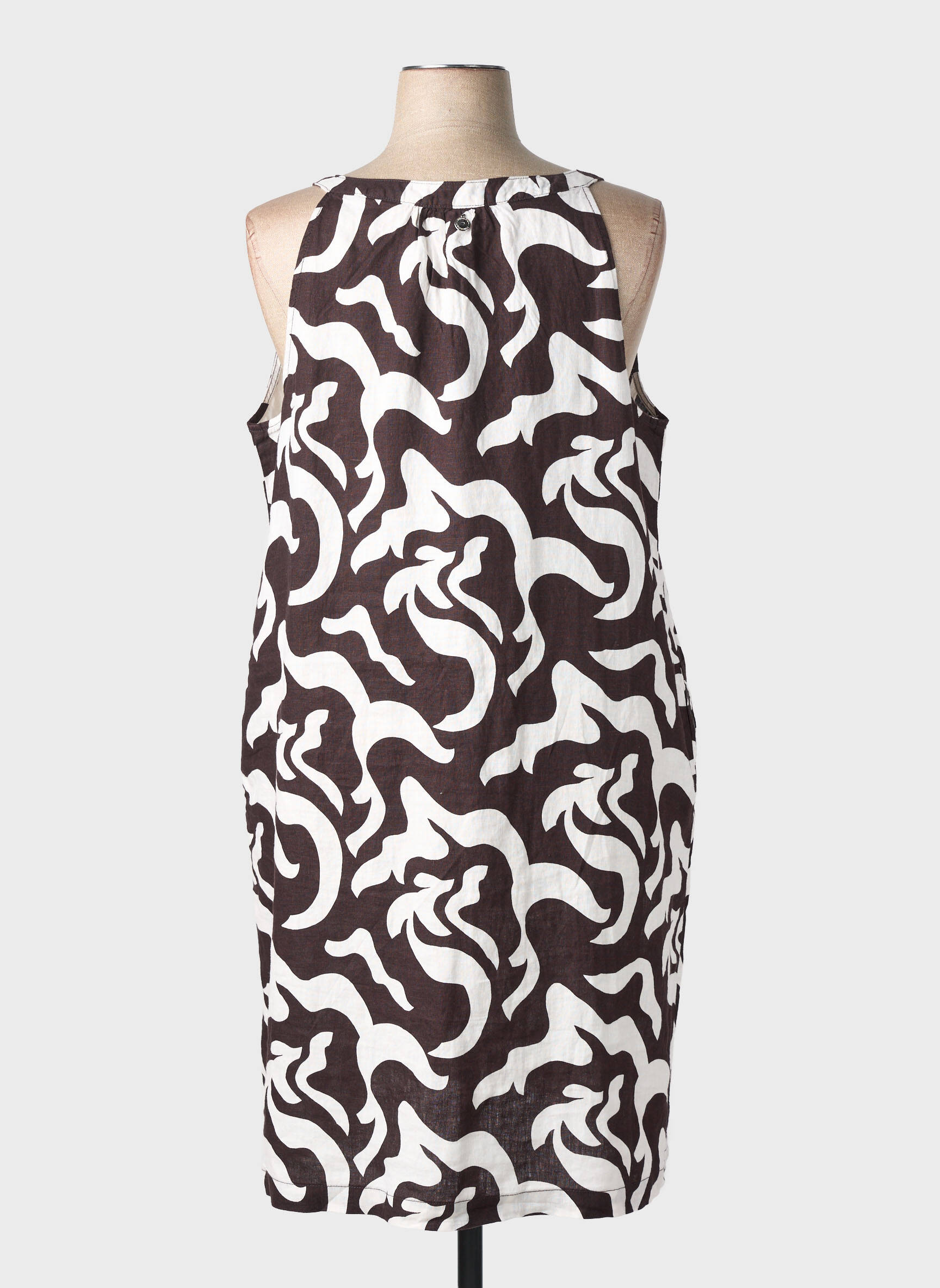 Rochie midi croială fluidă fără mâneci maro STREET ONE femeie