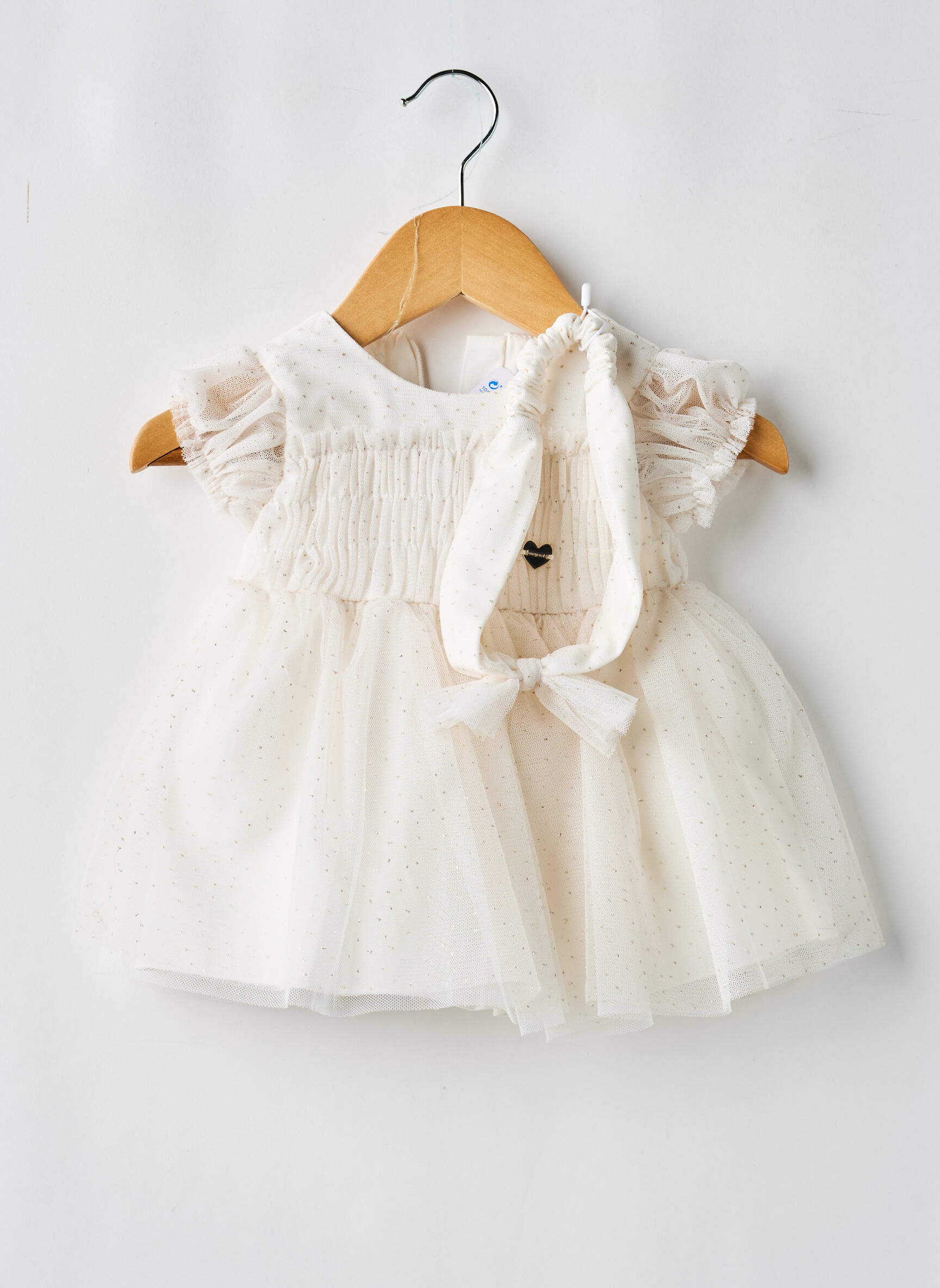 Rochie midi fără mâneci fără mâneci bej MAYORAL fată