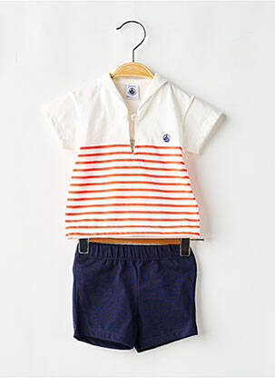 Set șort talie elastică roșu PETIT BATEAU băiat