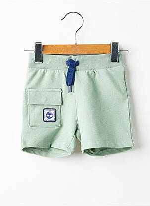 Șort țesătură poplin talie elastică verde TIMBERLAND băiat