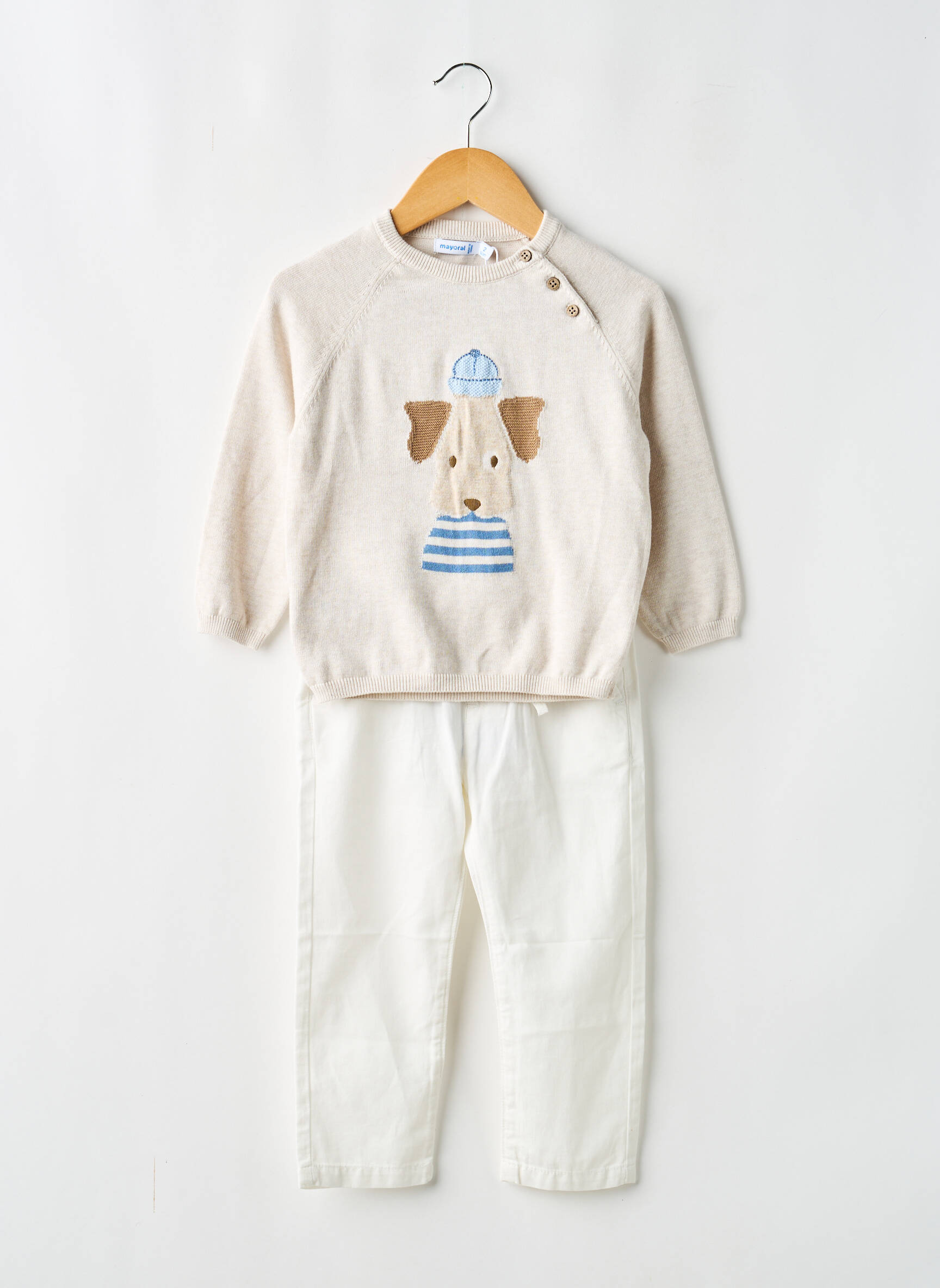 Set pantaloni buzunare bej MAYORAL băiat