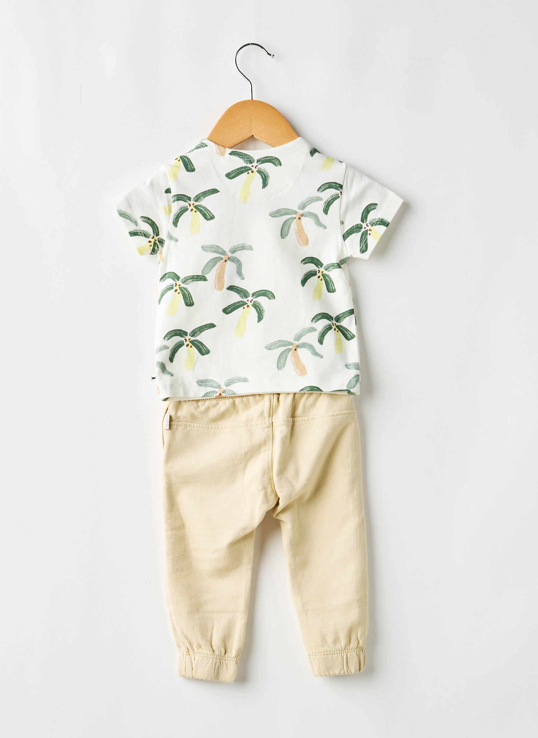 Set pantaloni talie elastică alb NOPPIES băiat