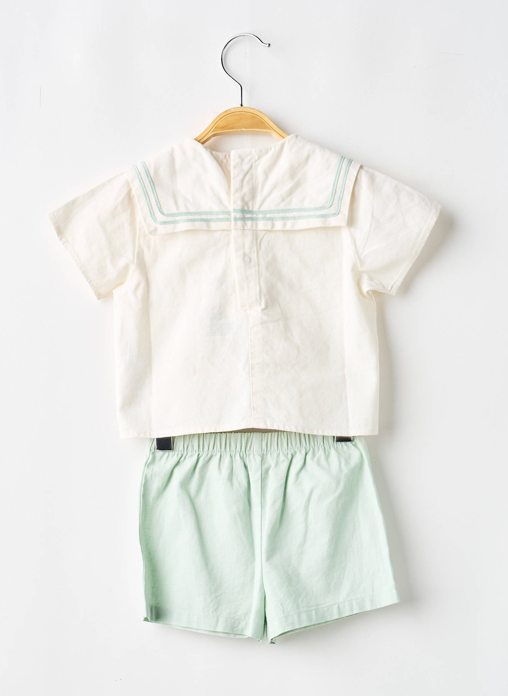 Set șort tip de top cămașă verde PETIT BATEAU băiat