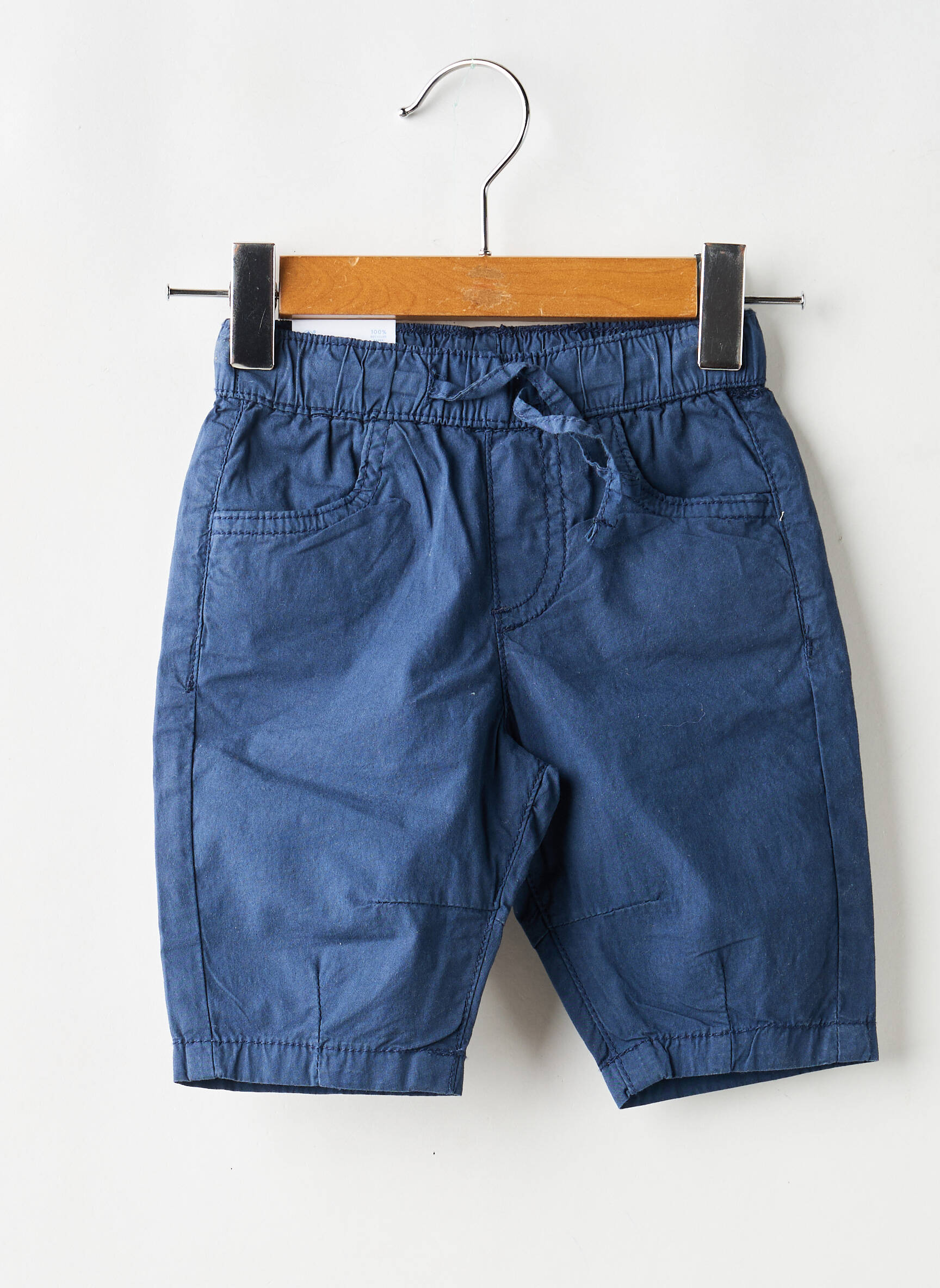 Pantalon drept închidere cu legături de legat talie elastică albastru MAYORAL băiat