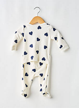 Pijama mâneci lungi alb PETIT BATEAU copil