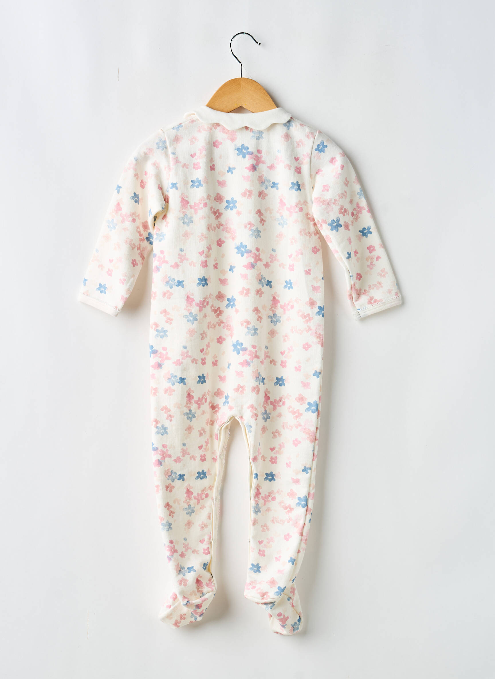 Pijama guler claudine bej PETIT BATEAU fată