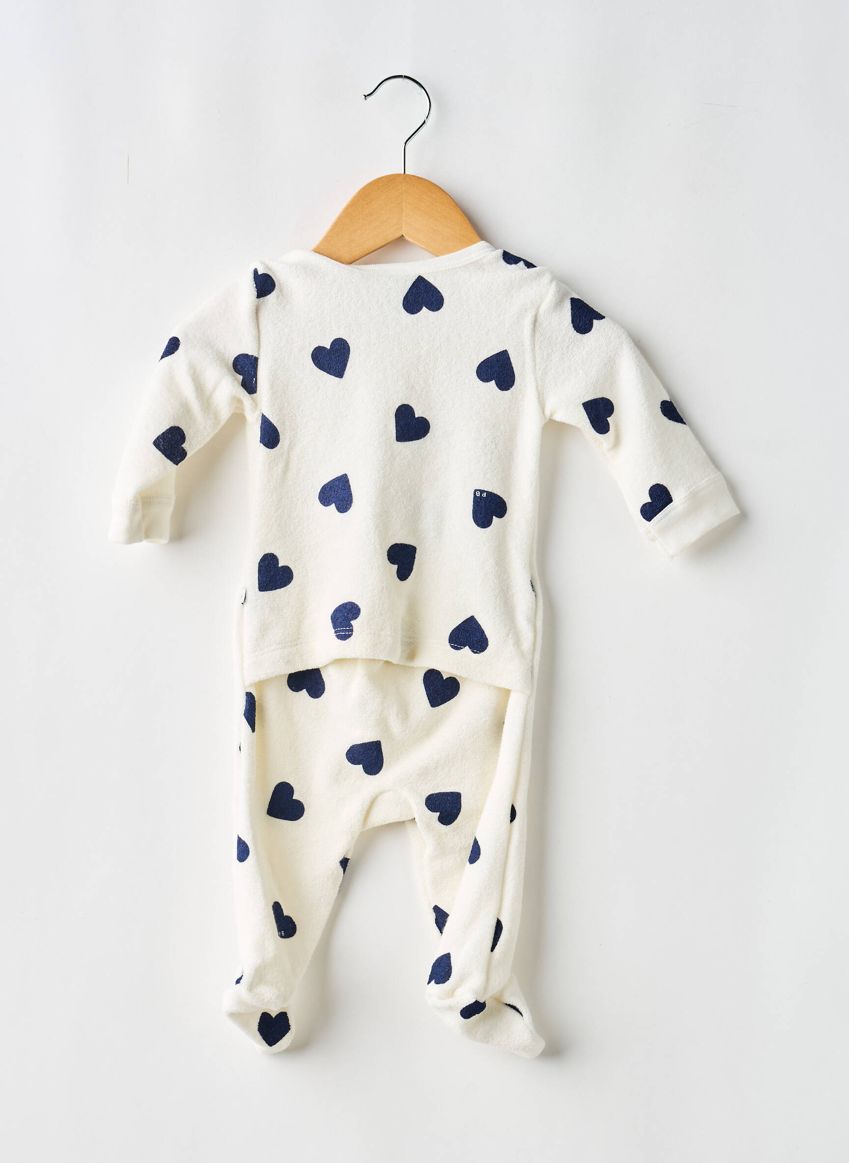 Pijama mâneci lungi alb PETIT BATEAU copil